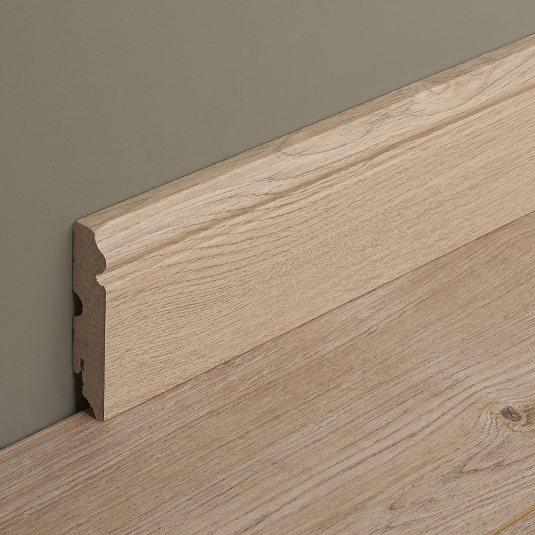 Plinta parchet, MDF, stejar, natur, 2200 x 90 x 19 mm • GoodHome