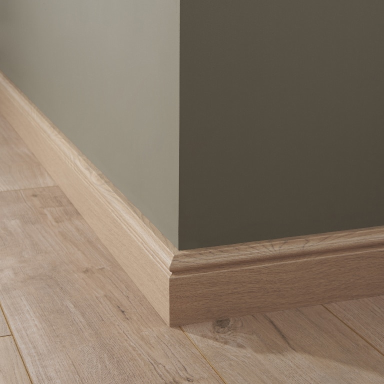 Plinta parchet, MDF, stejar, natur, 2200 x 90 x 19 mm • GoodHome