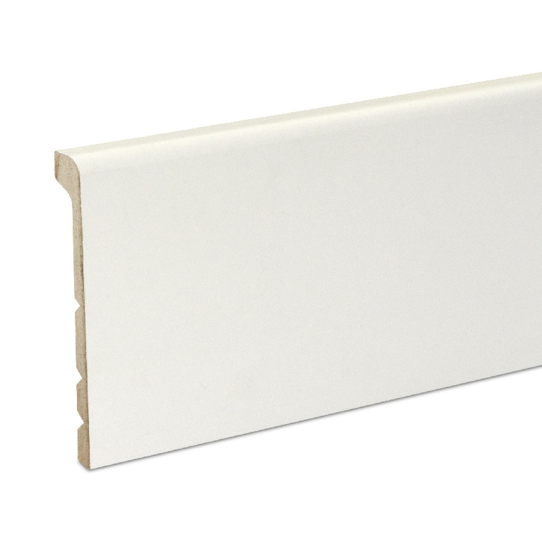 Plinta parchet, MDF, alb, 2200 x 138 x 26 mm  GoodHome