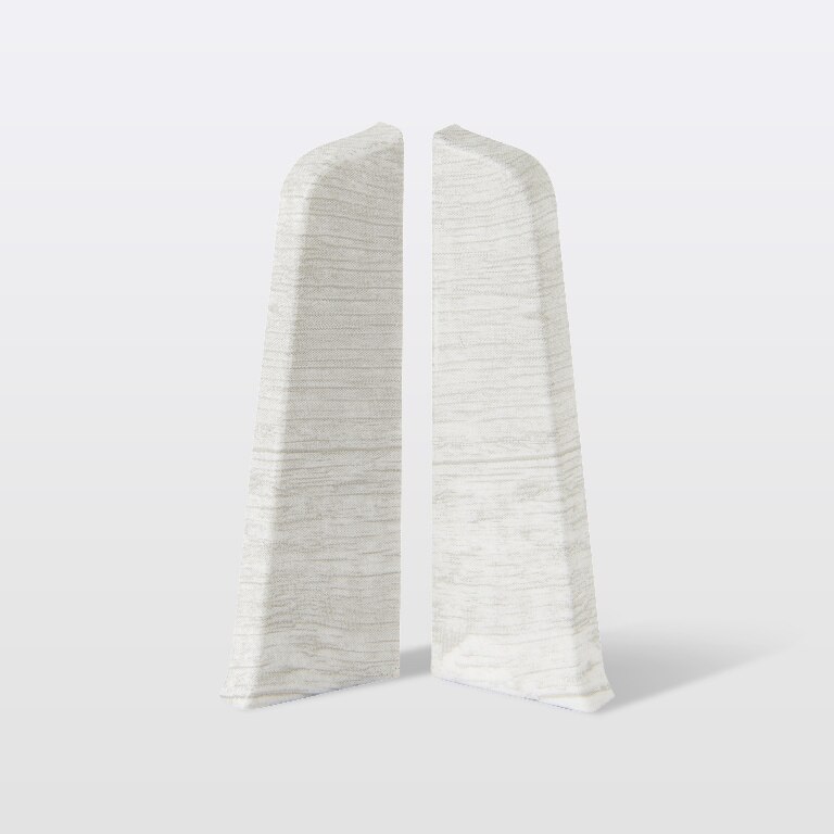 Colt plinta parchet, PVC, alb, lemn, 75 x 24 mm GoodHome