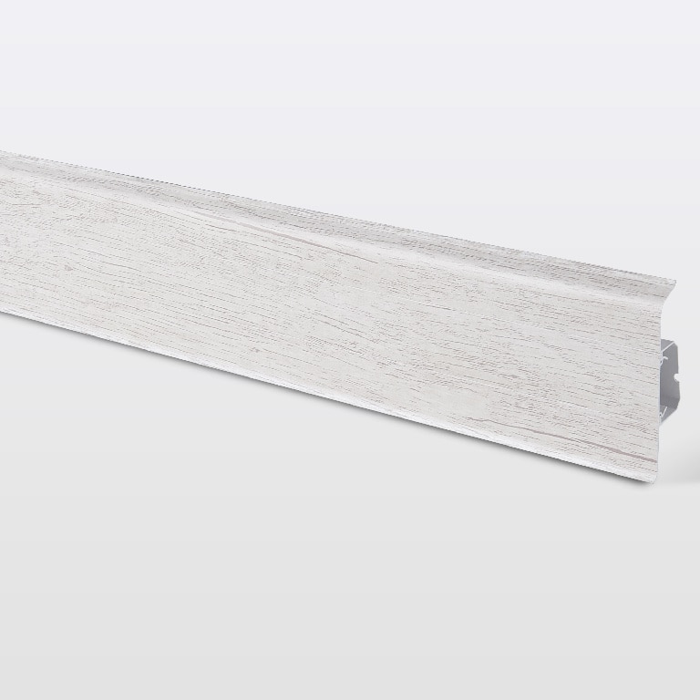 Plinta GoodHome, PVC, Decor 610, 220x7.5 cm, grosime 24 mm, alb