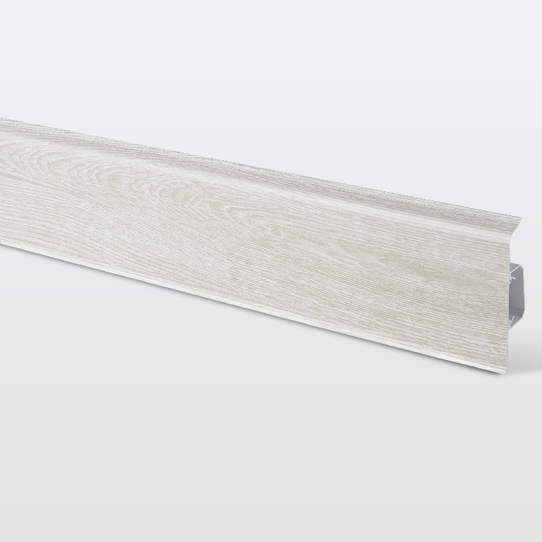 Plinta GoodHome, PVC, Decor 615, 220x7.5 cm, grosime 24 mm, alb