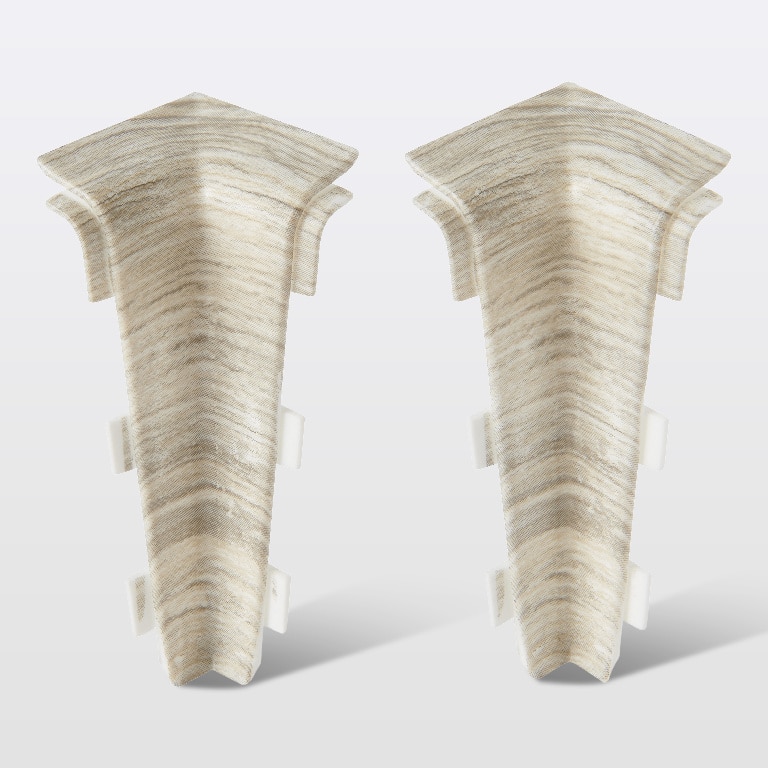 Colt plinta parchet, PVC, lemn, 75 x 31 mm • GoodHome