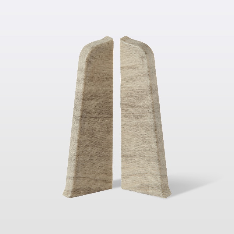 Colt plinta parchet, PVC, lemn, gri, 75 x 24 mm  GoodHome