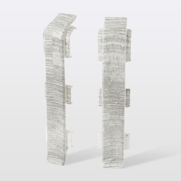 Accesorii imbinare plinta parchet, PVC, gri, 12 x 75 x 24 mm  GoodHome