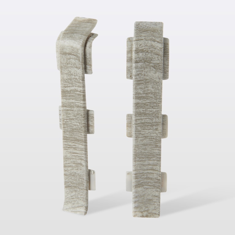 Accesorii imbinare plinta parchet, PVC, gri, 12 x 75 x 24 mm GoodHome