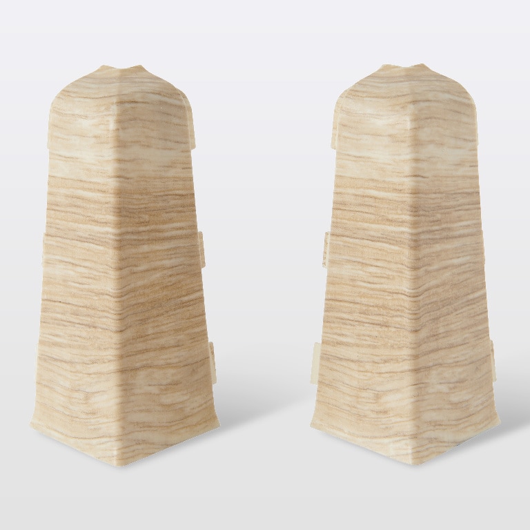 Coltar plinta, PVC, lemn, 80 x 75 x 30 mm  GoodHome