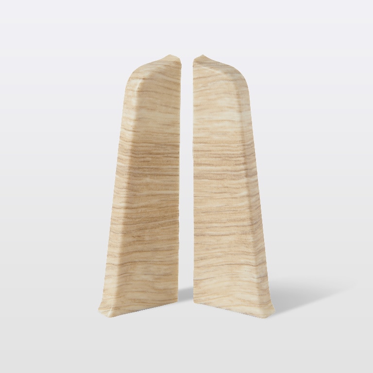 Terminatie plinta, PVC, lemn, 75 x 24 mm • GoodHome