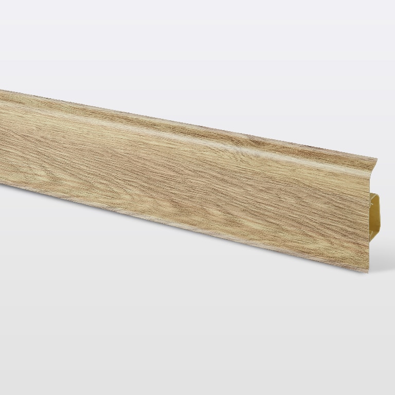 Plinta GoodHome, PVC, Decor 690, 220x7.5 cm, grosime 24 mm, maro deschis