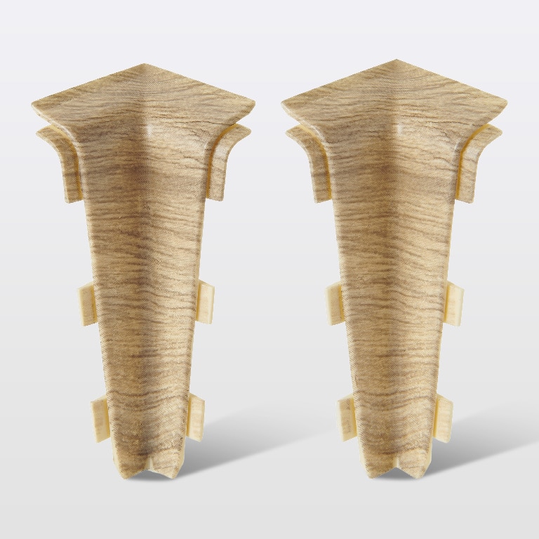 Coltar plinta, PVC, lemn, 80 x 75 x 31 mm  GoodHome