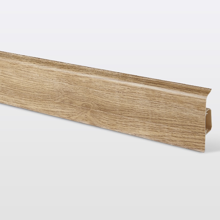 Plinta GoodHome, PVC, Decor 695, 220x7.5 cm, grosime 24 mm, maro deschis