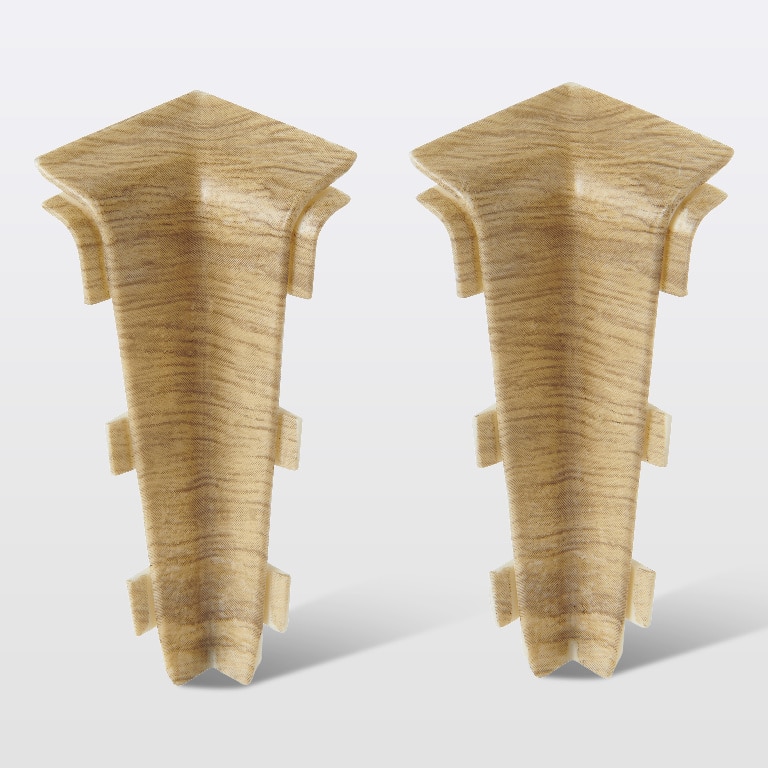 Coltar plinta, PVC, lemn, 80 x 75 x 31 mm  GoodHome