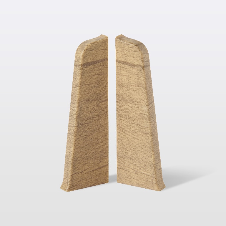 Terminatie plinta, PVC, gri, 75 x 24 mm • GoodHome