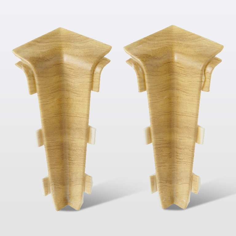 Coltar plinta, PVC, lemn, 80 x 75 x 31 mm • GoodHome