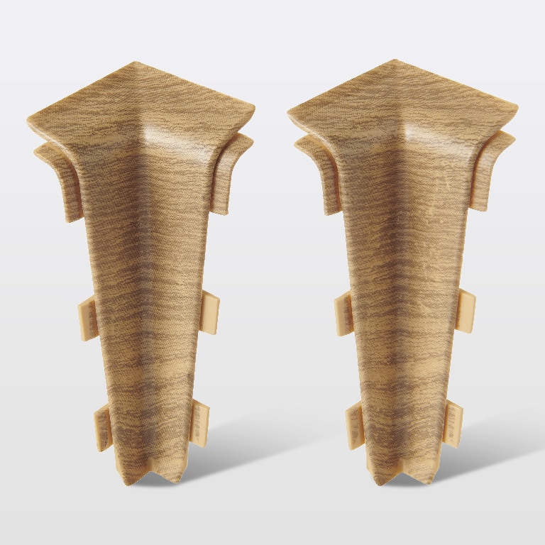 Coltar plinta, PVC, lemn natur, interior, 75 x 31 mm  GoodHome