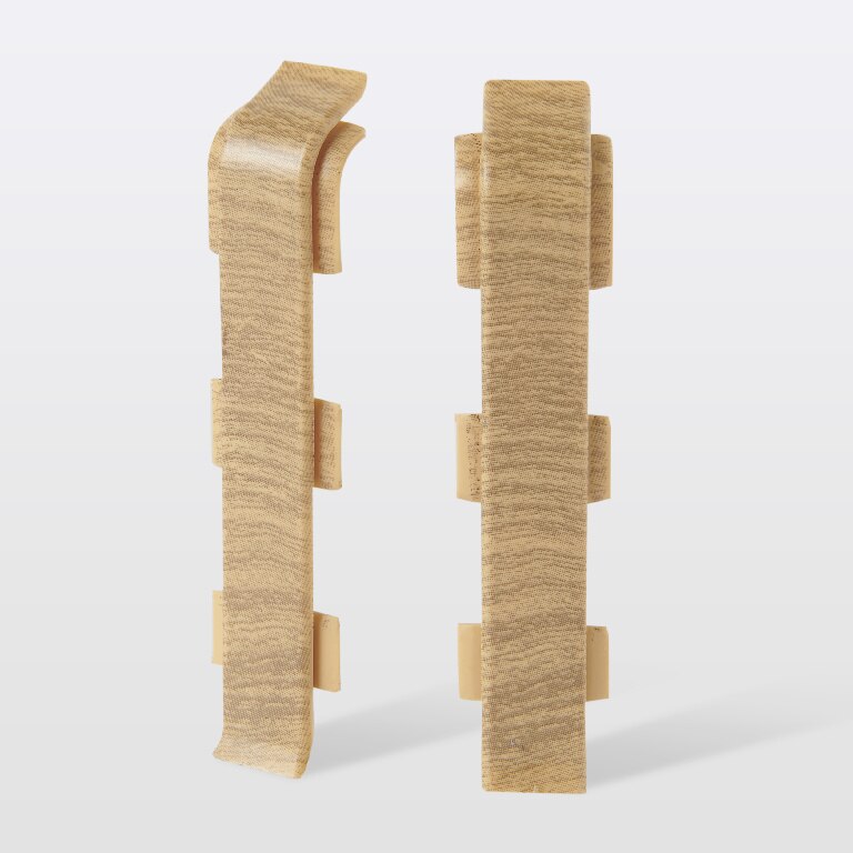 Accesorii imbinare plinta, PVC, lemn natur, 75 x 24 mm • GoodHome