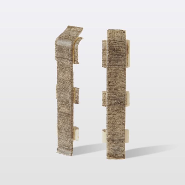 Accesorii imbinare plinta, PVC, lemn deschis, 75 x 24 mm • GoodHome