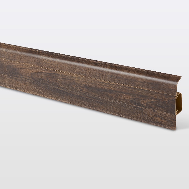 Plinta GoodHome, PVC, Decor 740, 220x7.5 cm, grosime 24 mm, maro inchis