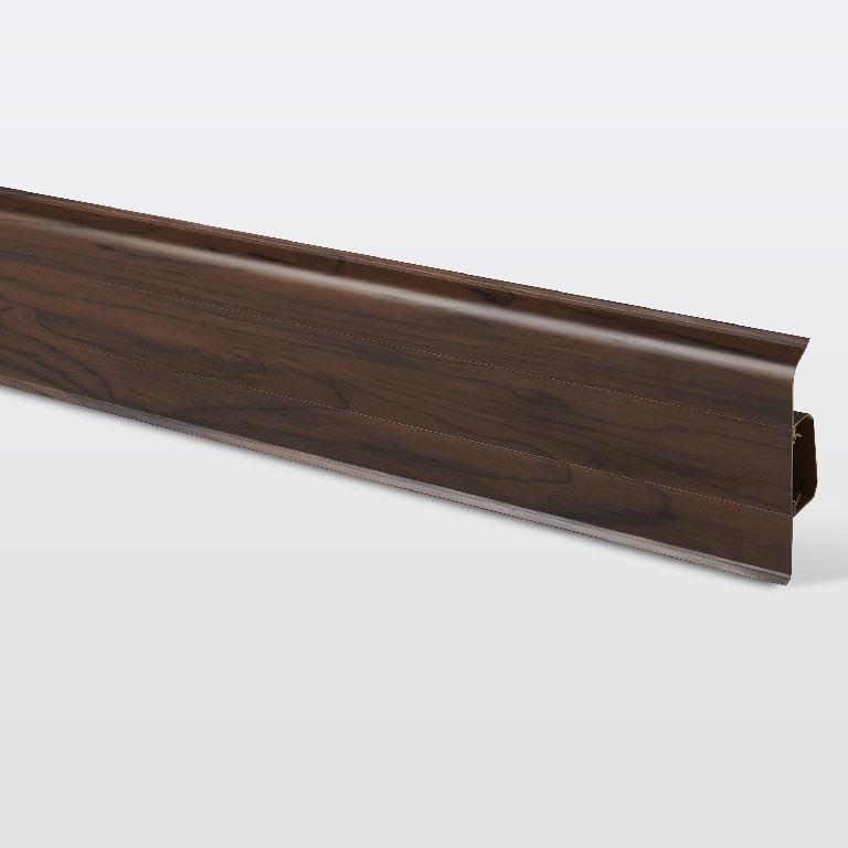 Plinta GoodHome, PVC, Decor 745, 220x7.5 cm, grosime 24 mm, maro inchis