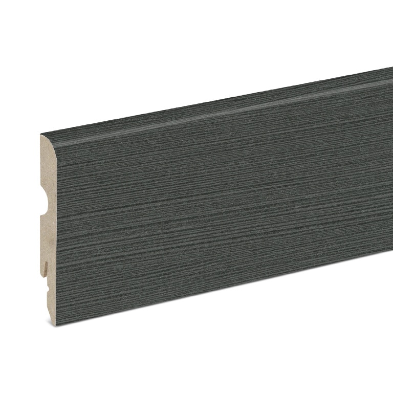 Plinta parchet, MDF, lemn, gri, 2200 x 80 x 13 mm • GoodHome