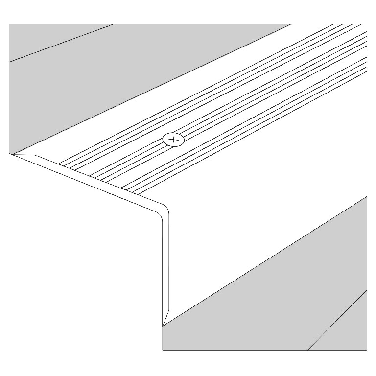 Protectie treapta, alama lucios, 180 x 2.5 cm x 1.2 mm • GoodHome
