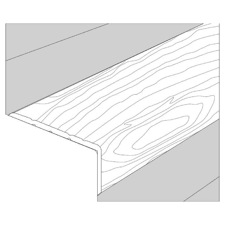 Profil GoodHome, 90x4 cm, gri-bej