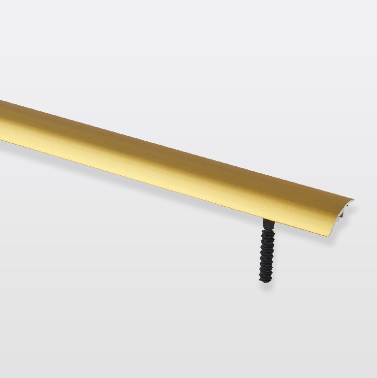 Profil de trecere, aluminiu, efect auriu mat, 93 x 3 cm x 1.2 mm • GoodHome