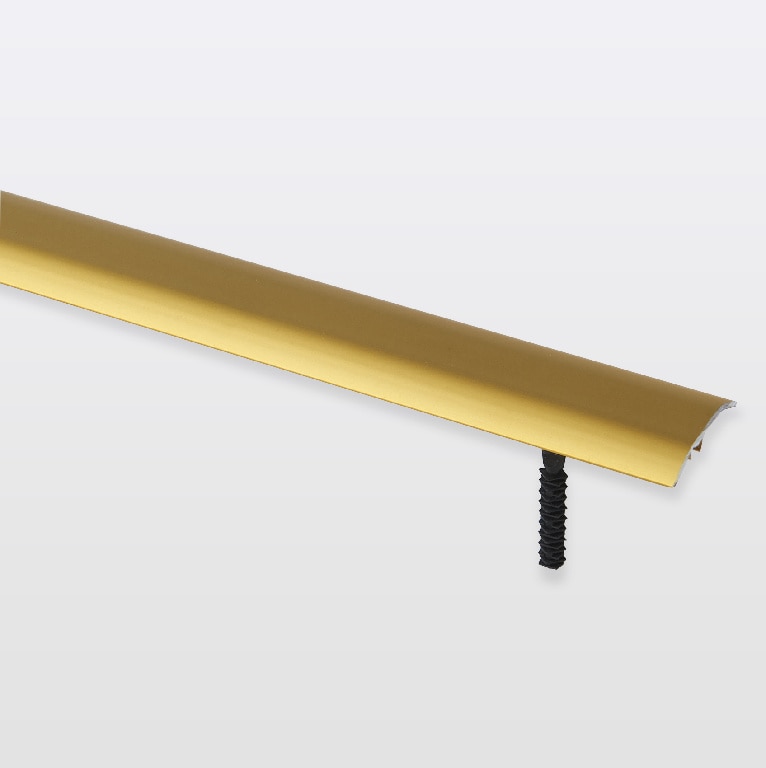 Profil de trecere, aluminiu, efect auriu mat, 93 x 3.7 cm x 1.2 mm • GoodHome