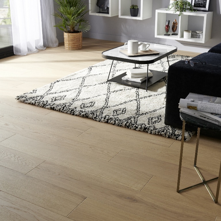 Parchet triplustratificat, 14 mm, stejar, prelucrat, A+, 1.37 mp/cut, 7 bucati • GoodHome
