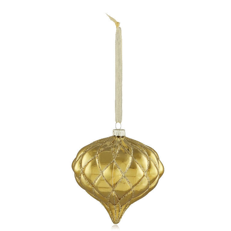 Glob Craciun UOST8217, 8 cm, auriu