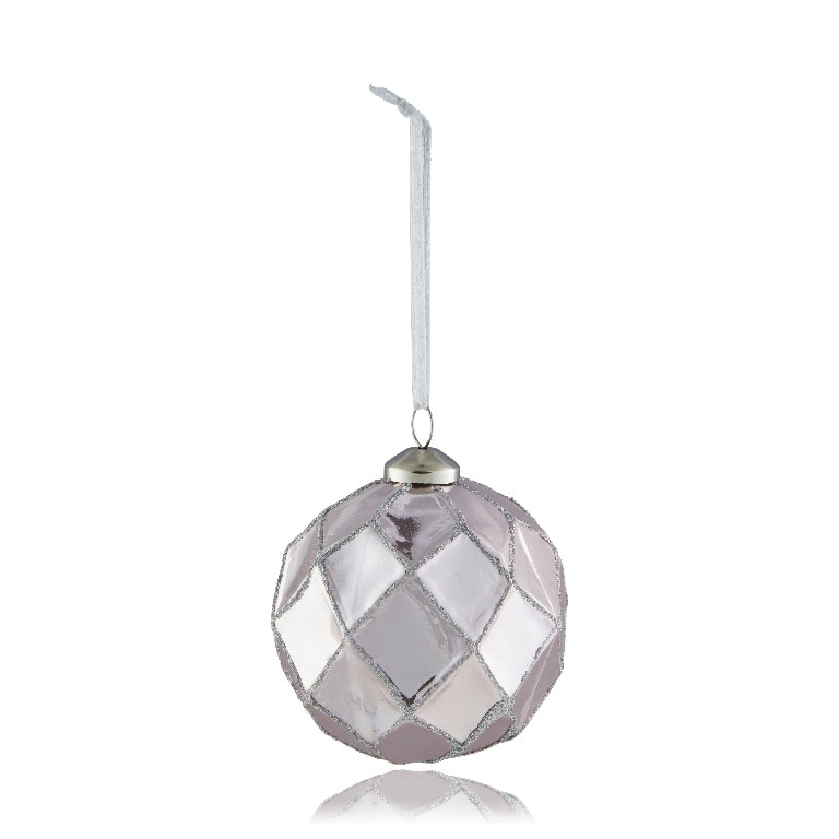 Glob Craciun diamant, 8 cm, aramiu