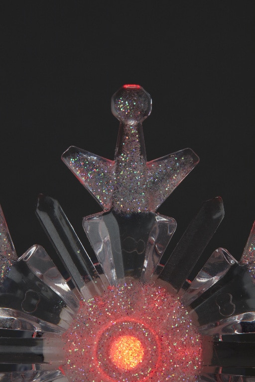 Decoratiune LED Fulg pentru geam, alb