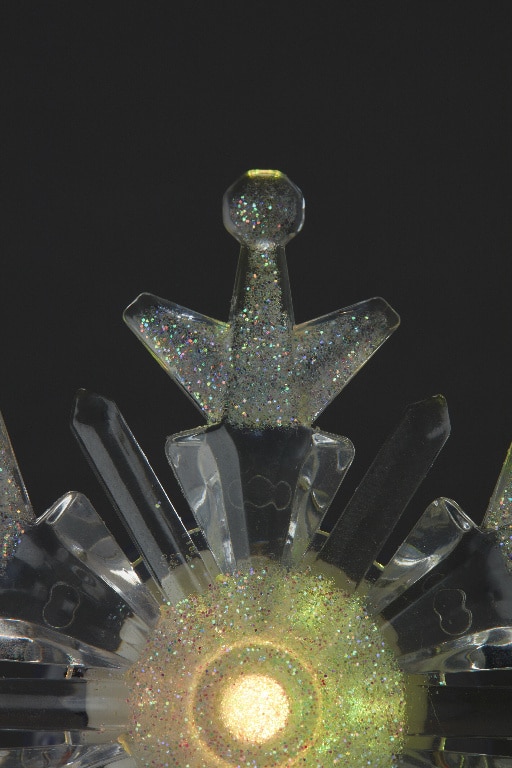 Decoratiune LED Fulg pentru geam, alb