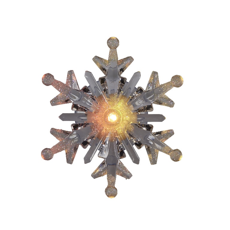 Decoratiune LED Fulg pentru geam, alb