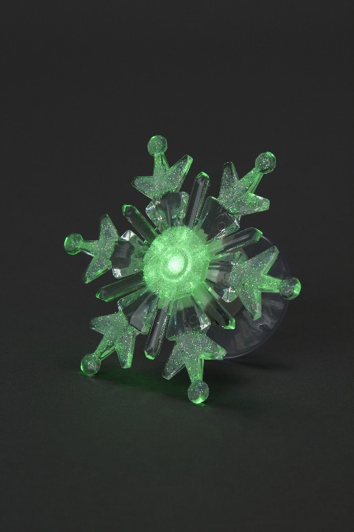 Decoratiune LED Fulg pentru geam, alb