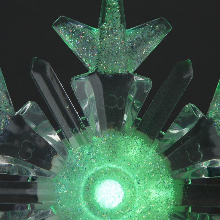 Decoratiune LED Fulg pentru geam, alb