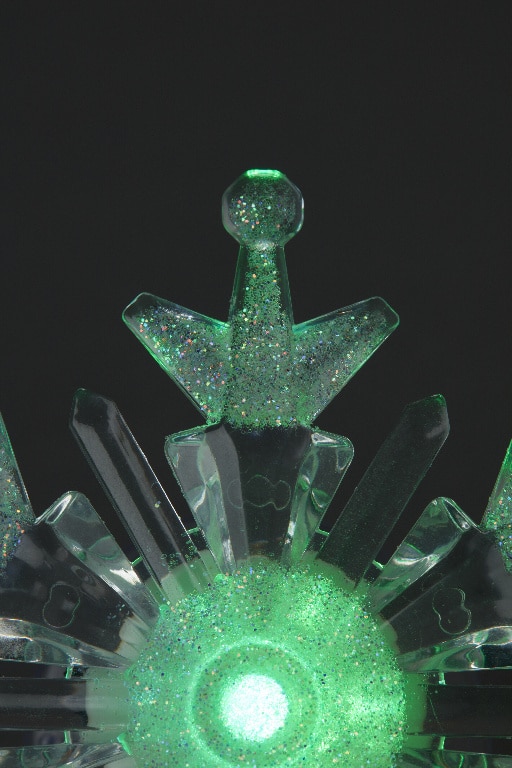 Decoratiune LED Fulg pentru geam, alb