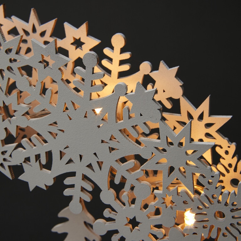 Decoratiune Biserica LED, alb