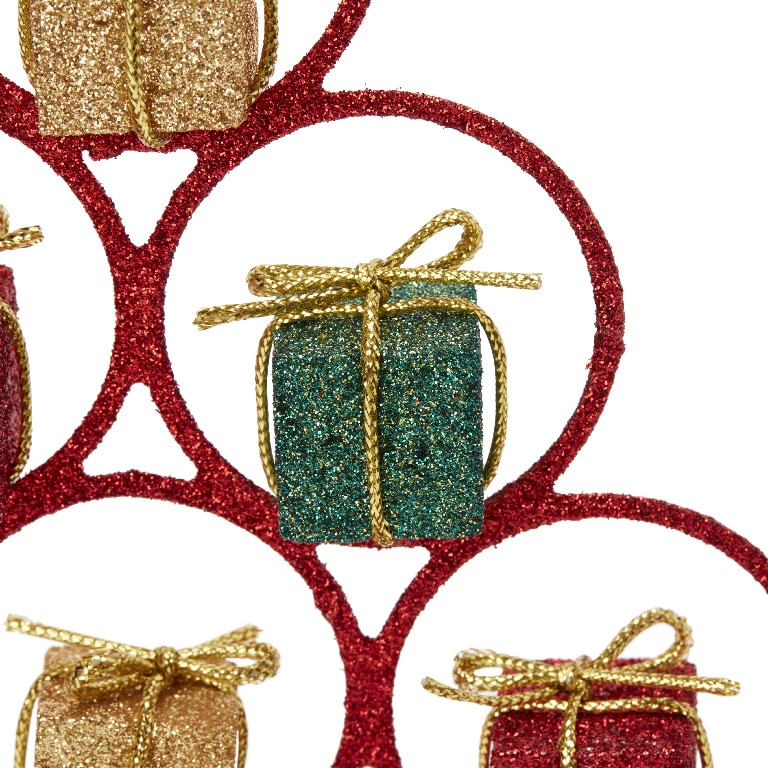 Decoratiune Brad Craciun pentru masa, rosu