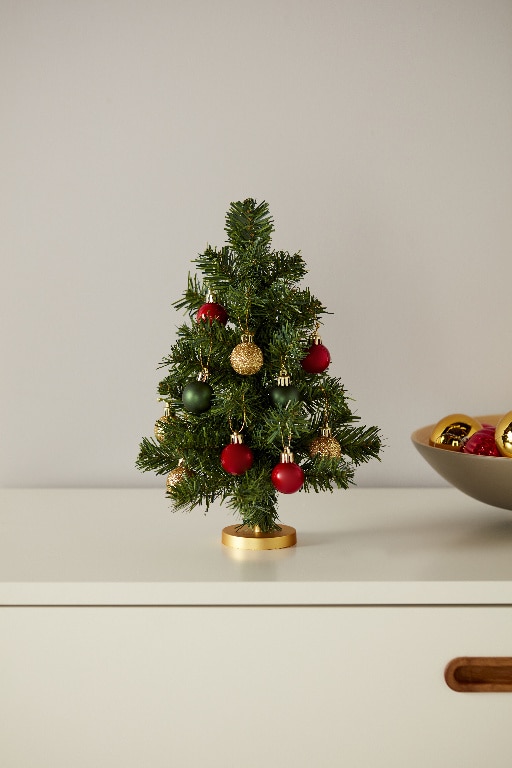 Decoratiune Mini Bradut de masa, verde