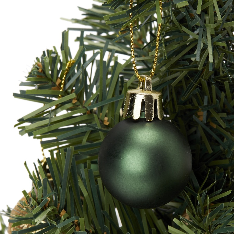 Decoratiune Mini Bradut de masa, verde