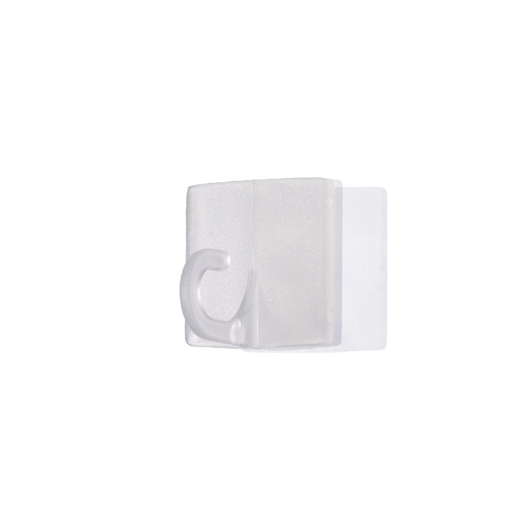 Accesoriu fixare ghirlanda, 1.4 x 1.8 cm, 20 bucati, alb