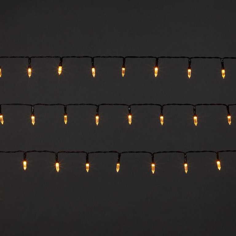 Instalatie de Craciun, 50 LED, 7 m, iluminare alb cald