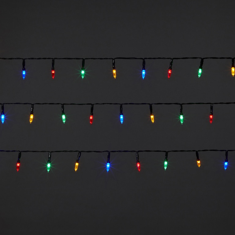 Instalatie de Craciun, 50 LED, 7 m, iluminare color