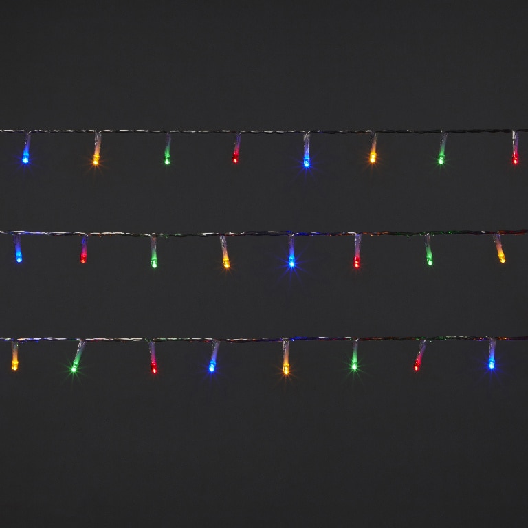 Instalatie de Craciun, 120 LED, 4 m, iluminare color