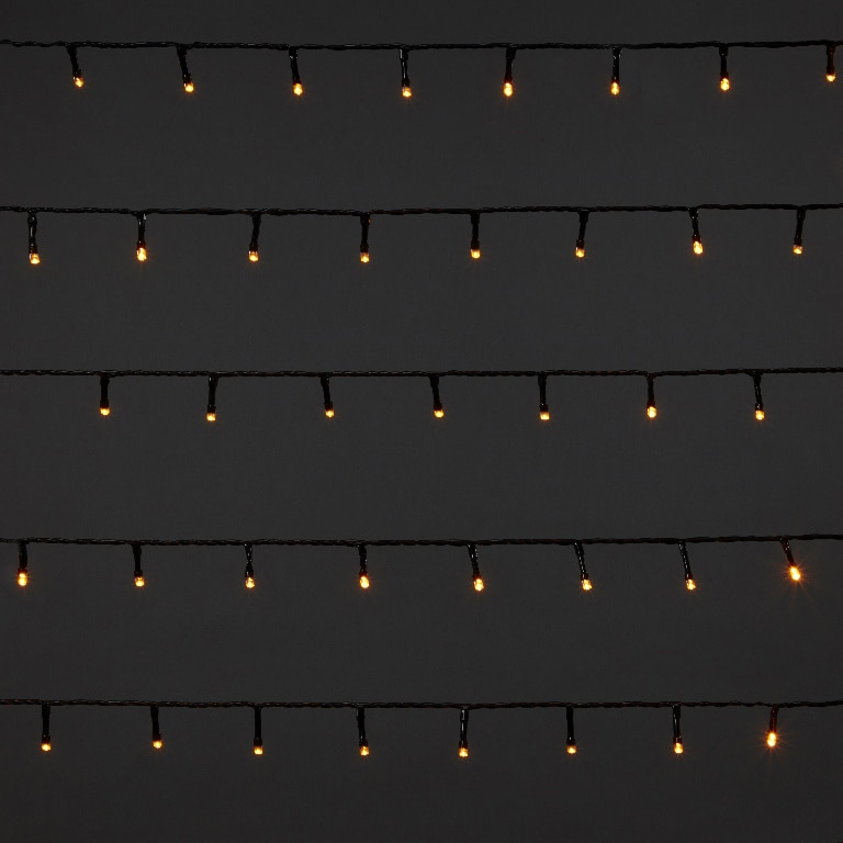 Instalatie de Craciun, 400 LED, 35 m, iluminare alb cald