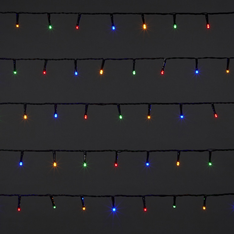 Instalatie de Craciun, 400 LED, 35 m, iluminare color