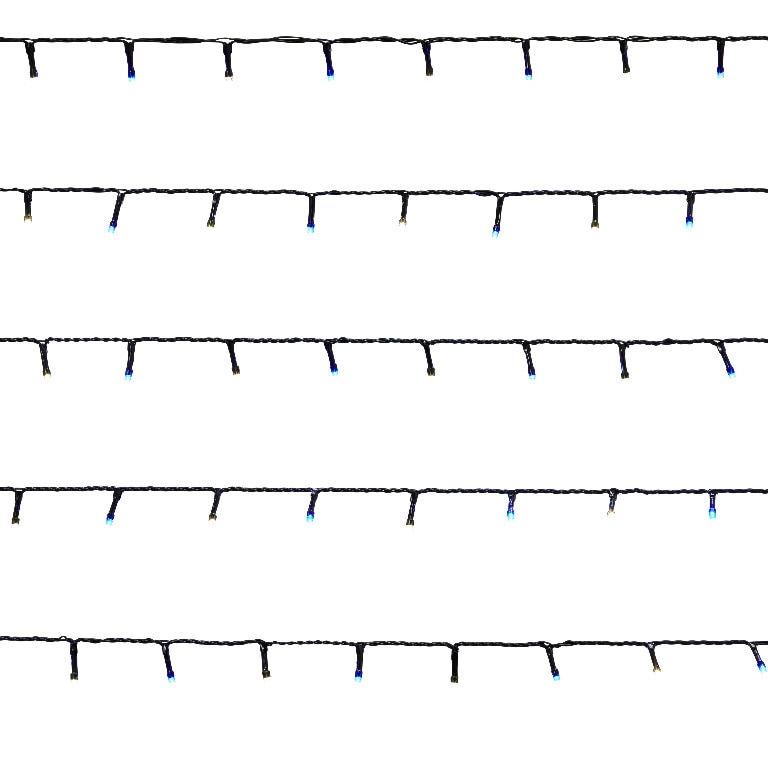Instalatie de Craciun, 400 LED, 36 m, iluminare alb rece-albastru
