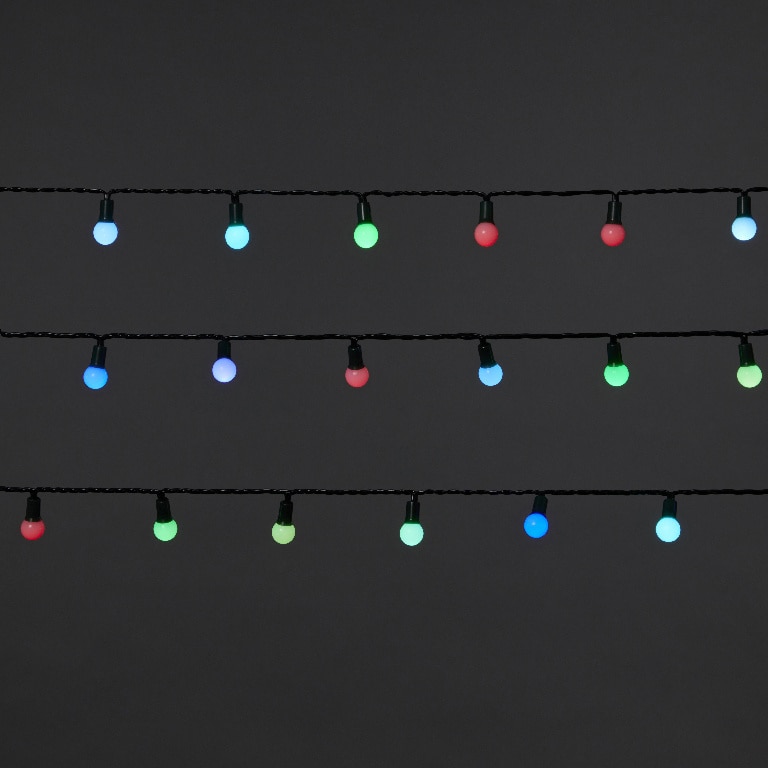 Instalatie de Craciun, 120 LED, 13 m, iluminare color