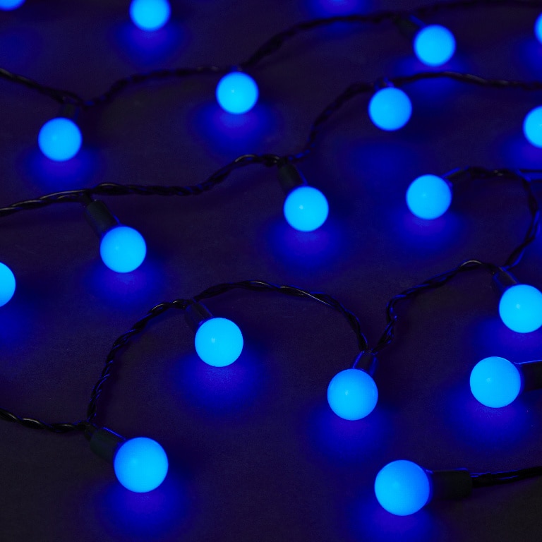 Instalatie de Craciun, 240 LED, 36 m, iluminare albastru